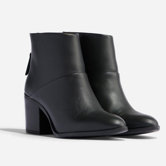 Nisolo Shoes - Nisolo Dari Commuter Black Leather Boot Size 7.5